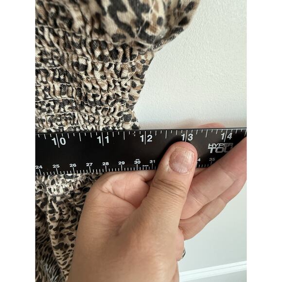 Midnight Sky Size Small Woman Leopard Print Top - Picture 5 of 5